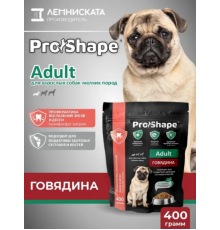 Корм сух для взр собак PRO SHAPE 400 гAdult говяд, при воспалении зубов и десен,,м/у
