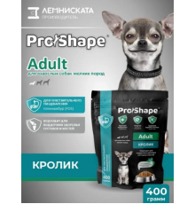 Корм сух для взр соб PRO SHAPE 400 г кролик, для чувств. пищ,полн