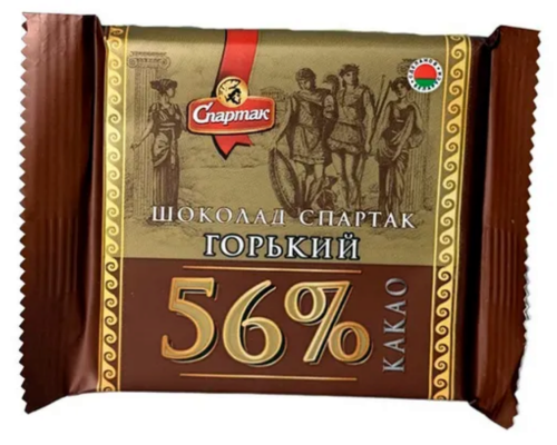 Шоколад горький СПАРТАК, Беларусь, 65г