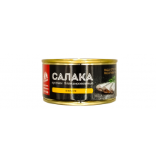 Салака ЗА РОДИНУ кусочки бланшированные в масле, Россия, 185г