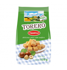 Вафли TORERO Нежные мини-вафли с орехом, Россия, 125г