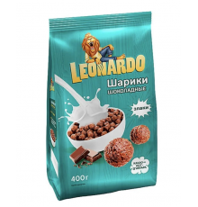 Завтраки готовые LEONARDO Шарики с шоколадом, Россия, 400г