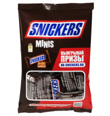 Конфеты SNICKERS Minis с арахисом, карамелью и нугой, Россия, 180г