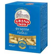 Макаронные изделия GRAND DI PASTA Fusilli (Фузилли), группа А, высший сорт, Россия, 400г