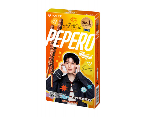 Соломка Pepero Crinky  в глазури, с воздушной кукурузой, 39г