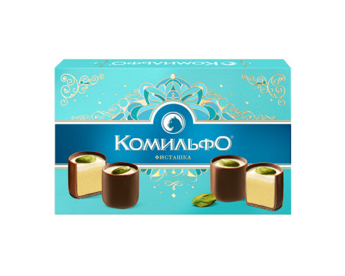 Конфеты шоколадные КОМИЛЬФО Фисташка, Россия, 116г