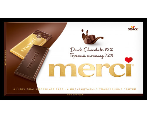 Шоколад горький MERSI, Германия, 100г 