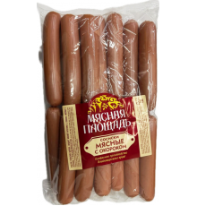 Сосиски МЯСНАЯ ПЛОЩАДЬ Мясные с окороком, Россия, весовые