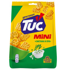 Крекер TUC Mini со вкусом сметаны и лука, Россия, 110г