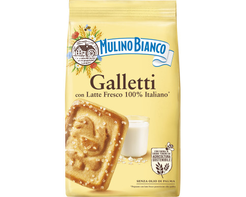 Печенье сахарное Mulino Bianco Галлетти, Италия, 350г