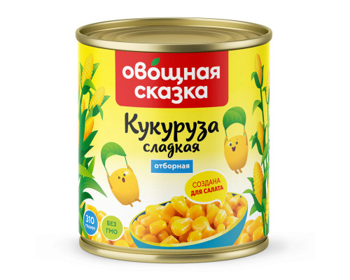 Кукуруза ОВОЩНАЯ СКАЗКА сахарная, Россия, 310г