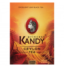 Чай PRINCESS KANDY черный, байховый, цейлонский (сорт медиум), Россия, 200 г 