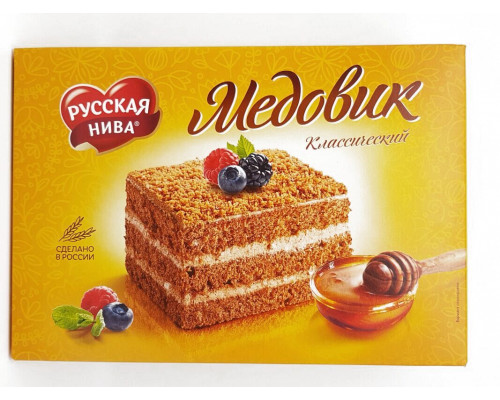 Торт "Медовик" 420г песочный Классический 