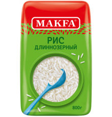 Крупа MAKFA рис длиннозерный, Россия, 800г