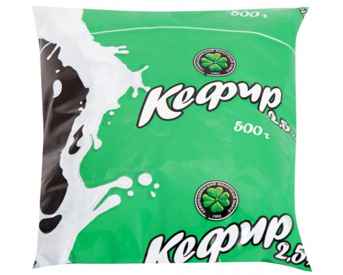 Кефир 500г 2.5% ГОСТ п/э СЕВЕРОДВИНСК-МОЛОКО БЗМЖ