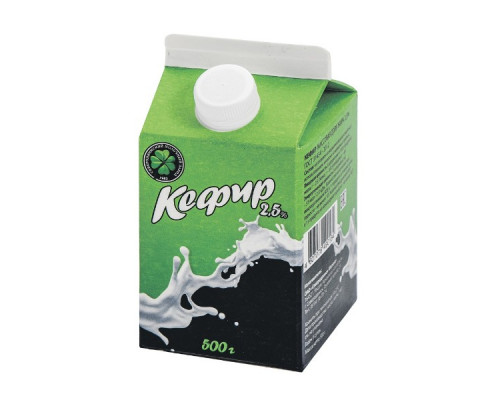 Кефир 500г 2.5% ГОСТ т/п СЕВЕРОДВИНСК-МОЛОКО БЗМЖ