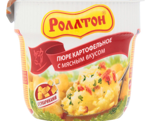 Пюре картофельное РОЛЛТОН с мясным вкусом, Россия, 40г