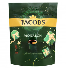Кофе JACOBS Monarch натуральный, растворимый, сублимированный, Россия, 75 г  
