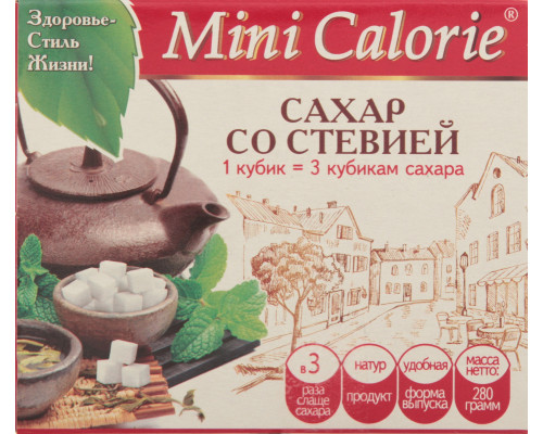 Сахар MINI CALORIEсо стевией, Россия, 280 г
