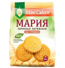 Печенье MINI CALORIE "Мария" на стевии затяжное, Россия, 250 г