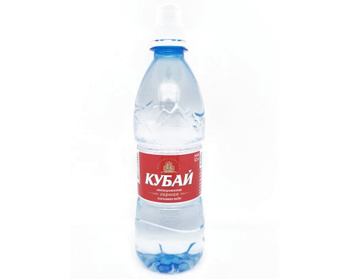 Вода питьевая КУБАЙ столовая минералная, негазированная, Россия, 500 мл 