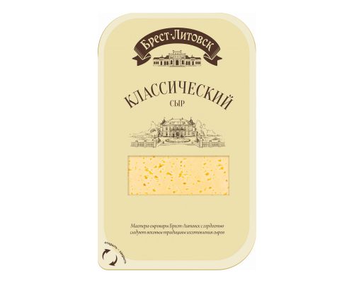 Сыр "Брест-литовск" 150г классический 45% (нарезка) м/у БЗМЖ