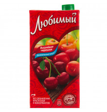 Напиток ЛЮБИМЫЙ из яблок, вишни и череши, осветленный, Россия, 0,95 л